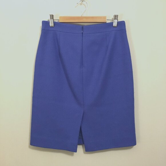 J. Crew Cobalt Blue Wool Pencil Skirt W28 - Picture 3 of 16